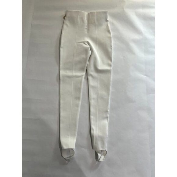 Dodiee Amina Sculpt Knit Stirrup Pants in White - Picture 4 of 8